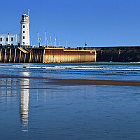 Buy canvas prints of Scarborough Lighthouse North Yorkshire by Darren Galpin