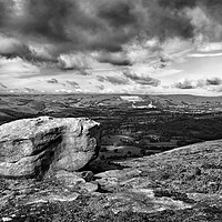 Buy canvas prints of Hope Valley from Bamford Edge  by Darren Galpin