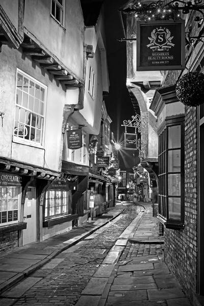 York Shambles at Night Picture Board by Darren Galpin