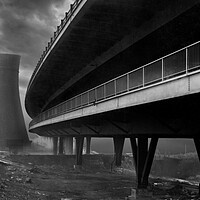Buy canvas prints of Tinsley Cooling Towers & Viaduct by Darren Galpin