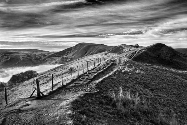 The Great Ridge, Derbyshire, Peak District Picture Board by Darren Galpin