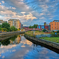 Buy canvas prints of Aire and Calder Navigation, Leeds by Darren Galpin