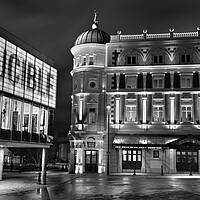 Buy canvas prints of Crucible & Lyceum Theatres, Sheffield    by Darren Galpin