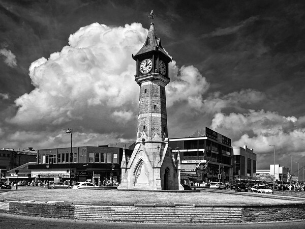Skegness Clock Tower Picture Board by Darren Galpin