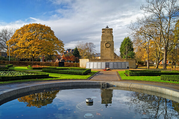 Cenotaph and Gardens, Clifton Park, Rotherham   Picture Board by Darren Galpin