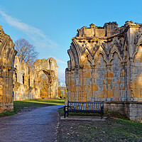 Buy canvas prints of St Mary's Abbey, York by Darren Galpin