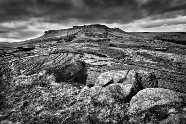 Higger Tor and Carl Wark Picture Board by Darren Galpin