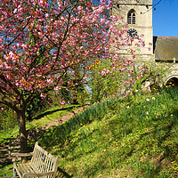 Buy canvas prints of All Saints Church, Hooton Pagnell by Darren Galpin