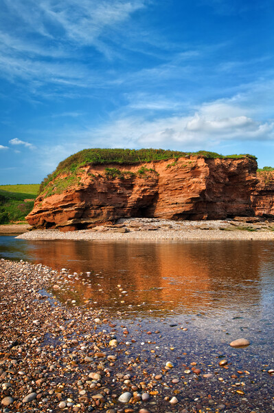 Mouth of River Otter, Budleigh Salterton Picture Board by Darren Galpin