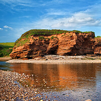 Buy canvas prints of Mouth of River Otter, Budleigh Salterton by Darren Galpin