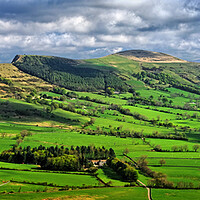 Buy canvas prints of Great Ridge Panorama, Peak District by Darren Galpin