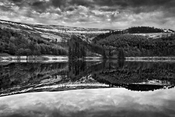 Derwent Reservoir Reflections Picture Board by Darren Galpin