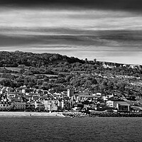 Buy canvas prints of Lyme Regis Panorama by Darren Galpin