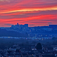 Buy canvas prints of Barnsley Skyline Sunset by Darren Galpin