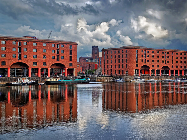 Royal Albert Dock, Liverpool Picture Board by Darren Galpin
