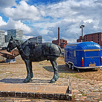Buy canvas prints of The Working Horse Monument, Liverpool by Darren Galpin