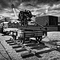 Buy canvas prints of Old Crane, Canning Dock, Liverpool by Darren Galpin