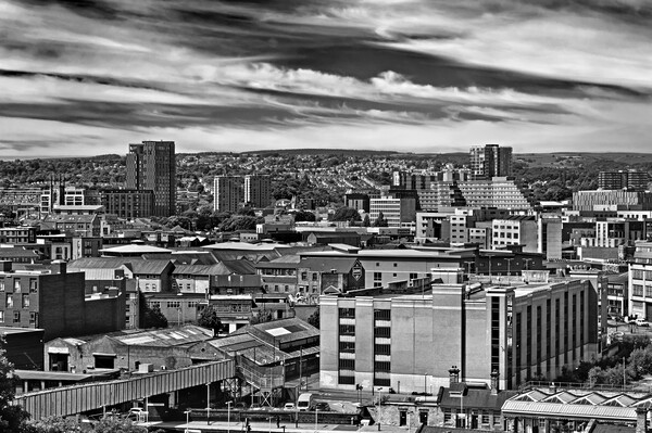 View across Moorfoot, Sheffield Picture Board by Darren Galpin