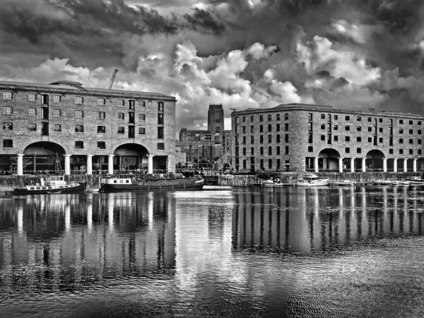 Royal Albert Dock, Liverpool Picture Board by Darren Galpin
