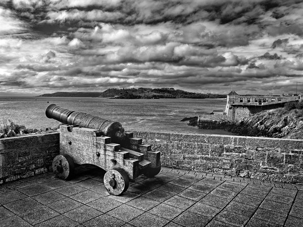Cannon Lookout, Plymouth Hoe Picture Board by Darren Galpin