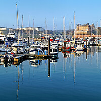 Buy canvas prints of Scarborough Harbour Panorama by Darren Galpin