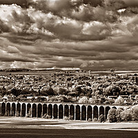 Buy canvas prints of Penistone Viaduct and Town by Darren Galpin