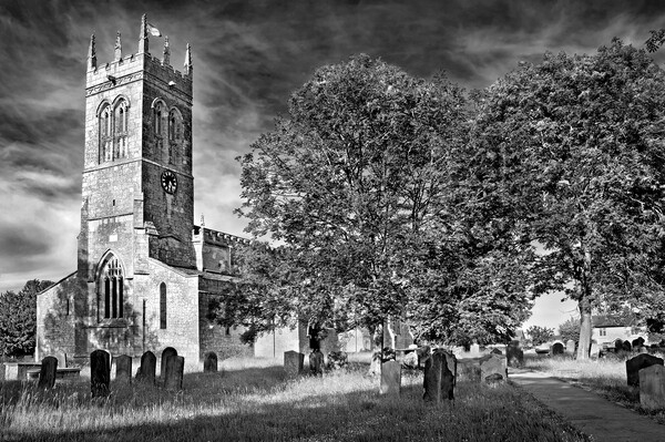 St John The Baptist Church, Wadworth Picture Board by Darren Galpin