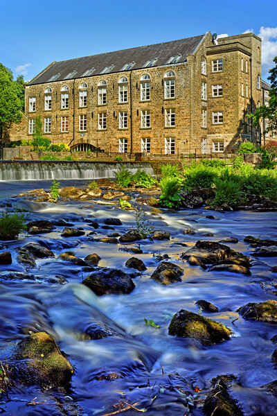  Bamford Weir and Mill      Picture Board by Darren Galpin