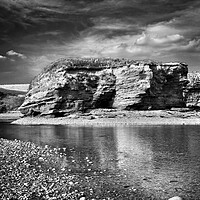 Buy canvas prints of Mouth of River Otter, Budleigh Salterton by Darren Galpin