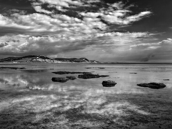 Jurassic Coast and Lyme Bay Reflections Picture Board by Darren Galpin
