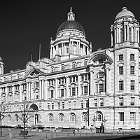 Buy canvas prints of The Port of Liverpool Building by Darren Galpin