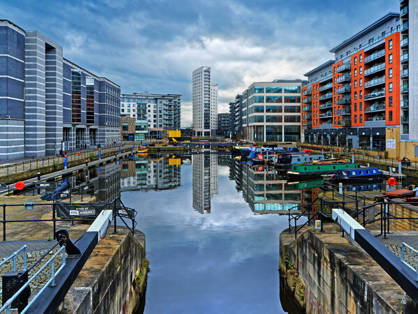 Leeds Dock Picture Board by Darren Galpin