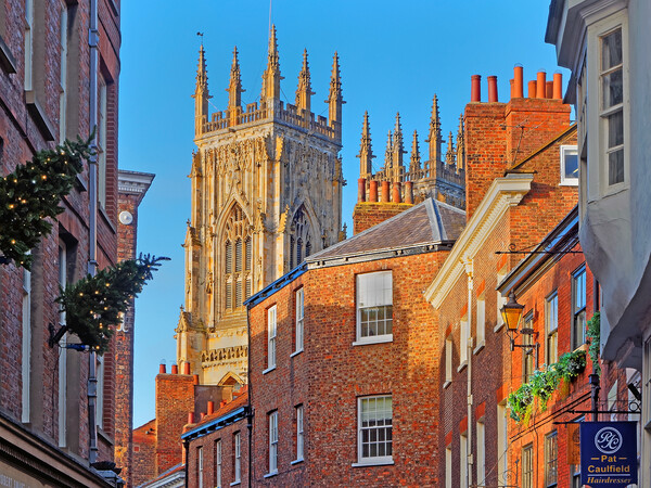 York Minster and Low Petergate Picture Board by Darren Galpin