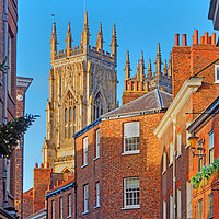 Buy canvas prints of York Minster and Low Petergate by Darren Galpin