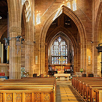 Buy canvas prints of Rotherham Minster Interior by Darren Galpin