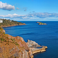 Buy canvas prints of View from Daddyhole Cove, Torquay by Darren Galpin