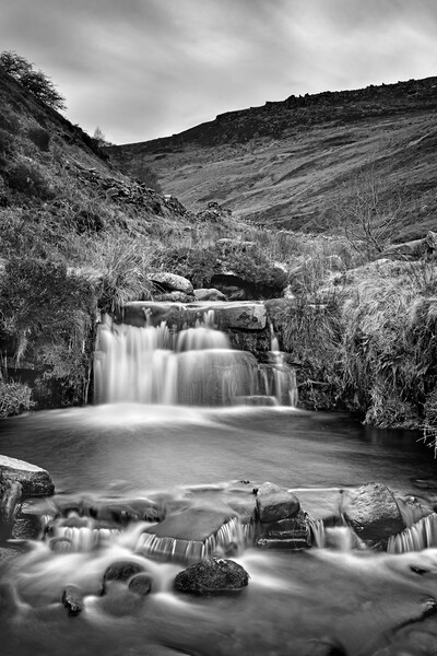 Grindsbrook Waterfalls   Picture Board by Darren Galpin