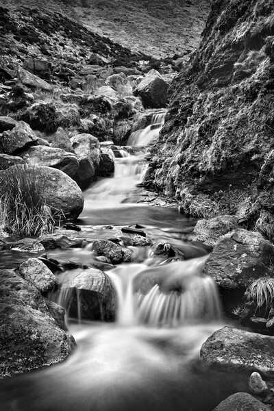Grindsbrook Clough Waterfalls     Picture Board by Darren Galpin