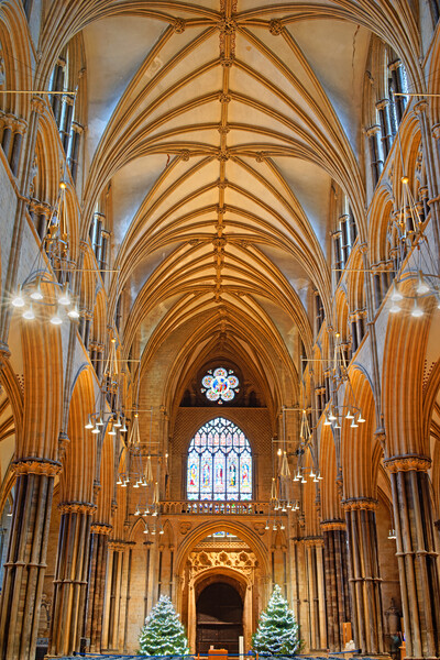 Lincoln Cathedral Interior Picture Board by Darren Galpin