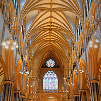 Buy canvas prints of Lincoln Cathedral Interior by Darren Galpin