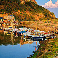 Buy canvas prints of Axmouth Harbour & Haven Cliff   by Darren Galpin