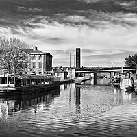 Buy canvas prints of The Serene Reflections of Sheffields Victoria Quays by Darren Galpin