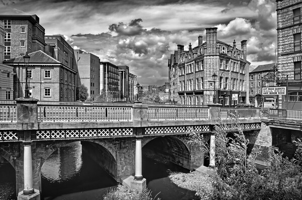 Lady's Bridge Sheffield Picture Board by Darren Galpin