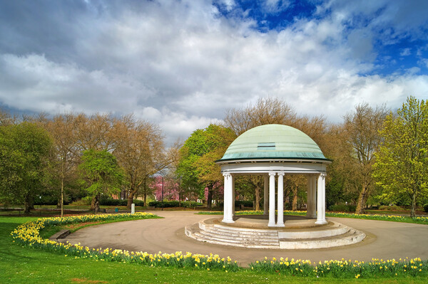 Clifton Park Bandstand in Rotherham   Picture Board by Darren Galpin