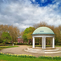 Buy canvas prints of Clifton Park Bandstand in Rotherham   by Darren Galpin