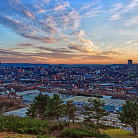 Buy canvas prints of Parkwood Springs View over Sheffield by Darren Galpin