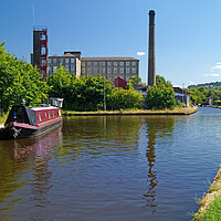 Buy canvas prints of Huddersfield Narrow Canal at Slaithwaite by Darren Galpin