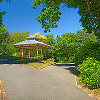 Buy canvas prints of The Bandstand, Beaumont Park, Huddersfield  by Darren Galpin