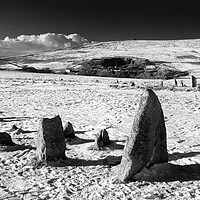 Buy canvas prints of Merrivale Stone Rows by Darren Galpin