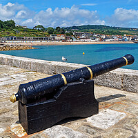 Buy canvas prints of Lyme Regis from North Wall  by Darren Galpin